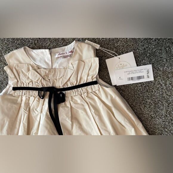 Amelie Et Sophie / Sasha Ecru Dress size 4-5yr old (5T) NWT Holiday Dress - Picture 2 of 3